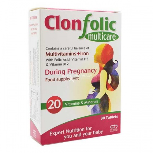 Clonfolic Multicare 30 Tablets